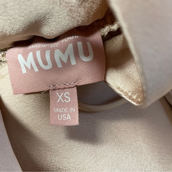 Show me your Mumu faith maxi dress Champagne bridesmaid XS - Picture 4 of 8